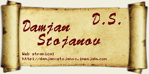 Damjan Stojanov vizit kartica
